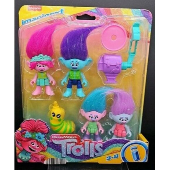 Imaginext Other - DreamWorks Trolls Imaginext Figure Multipack Hair-Mazing Set w/ Accessories Ages